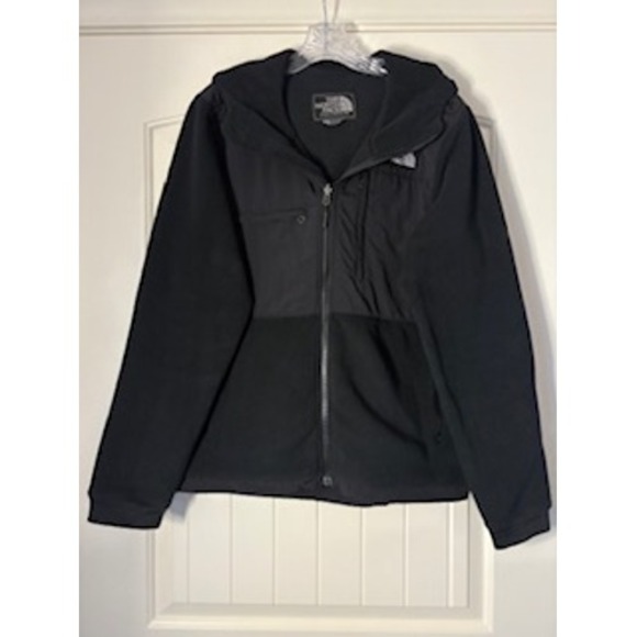 The North Face Black Fleece/Soft Shell Hoodie Jacket Men's M Polartec Recycled - Picture 2 of 12